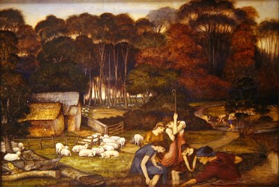 Høst, ca. 1879 (akvarell på papir) av John Roddam Spencer Stanhope
