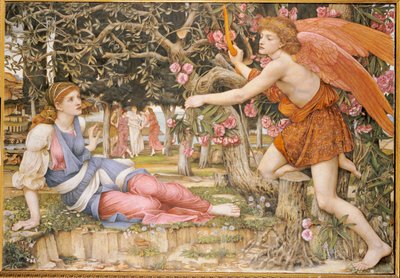 Love and the Maiden, 1877 av John Roddam Spencer Stanhope