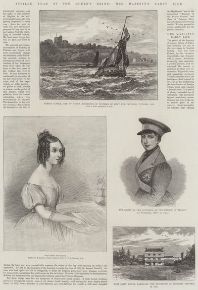 Jubileumsåret for dronningens regjeringstid, Hennes Majestets tidlige liv av John Rogers Herbert