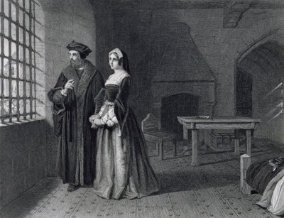 Sir Thomas More (1478-1535) gravert av Outrim av John Rogers Herbert