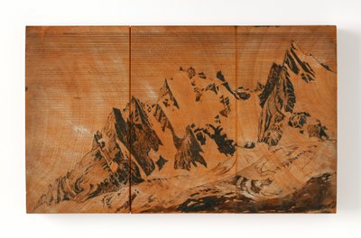 Aiguille Du Midi, Frankrike (penn og blekk og akvarell på tre) av John Ruskin