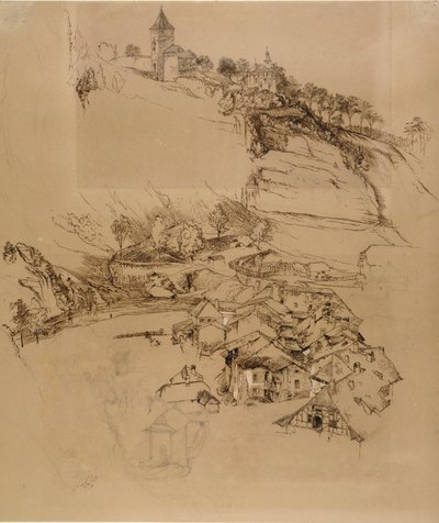 Fribourg, Sveits: Penneskisse, juli eller august – september 1856 av John Ruskin
