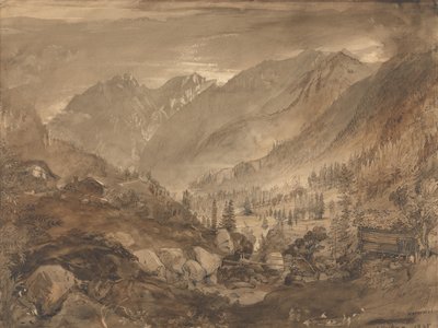Fjellandskap, Macugnaga av John Ruskin