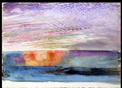 Solnedgang ved Herne Hill gjennom Smoke of London, 1876 av John Ruskin