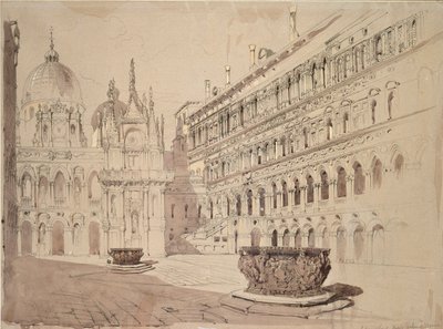 Hertugpalassets domstol, Venezia, mai 1841 av John Ruskin