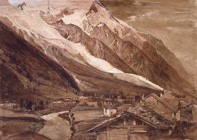 The Glacier des Bossons, Chamonix, juni 1849 av John Ruskin