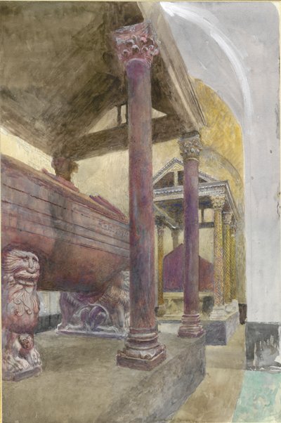 Graven til Fredrik II i katedralen i Palermo, 23. - 30. april 1874 av John Ruskin