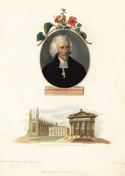 Thomas Martyn, professor i botanikk, Cambridge University.1799 (gravering) av John Russel
