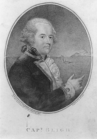 Kaptein William Bligh, gravert av John Conde (gravering) av John Russell