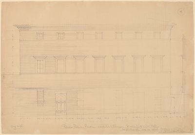 Palazzo Pollini, Siena, tilskrevet Peruzzi av John Russell Pope