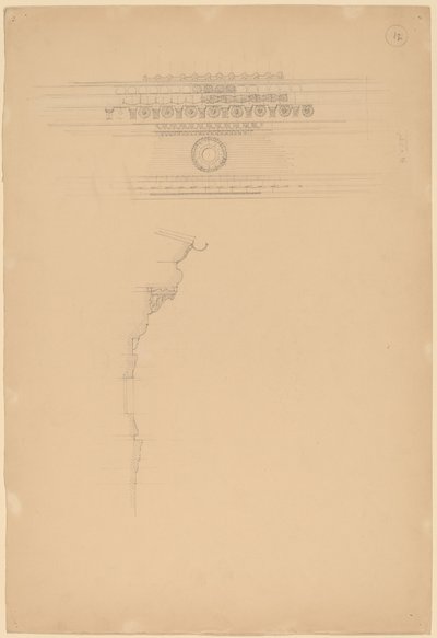 Studie av listverk av John Russell Pope