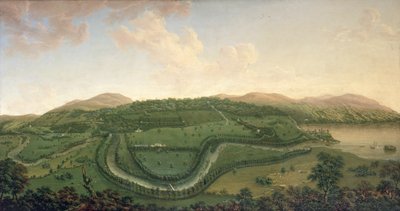 Taymouth fra nord, 1755 av John Sanger