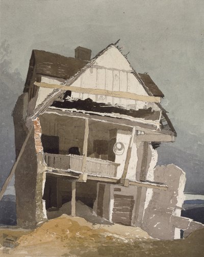 Et ødelagt hus, 1800-tallet av John Sell Cotman
