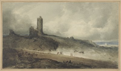 Aberystwyth Castle (w/c på papir) av John Sell Cotman