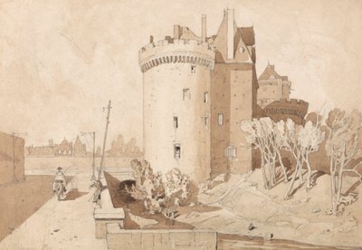 Slottet i Alencon av John Sell Cotman