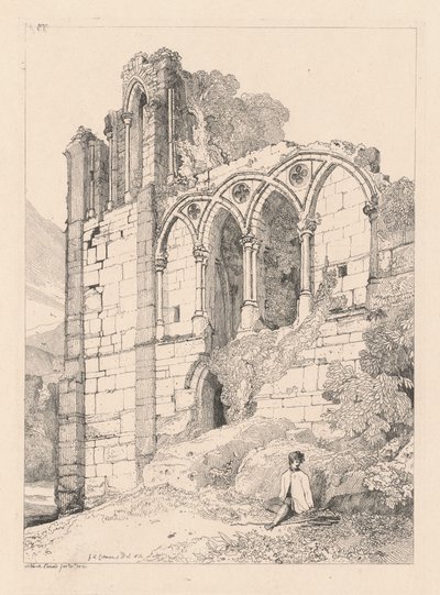 Easeby Abbey, Yorkshire av John Sell Cotman