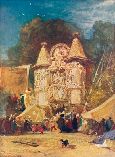 Porten til Abbey Aumale, Normandie, 1832 av John Sell Cotman