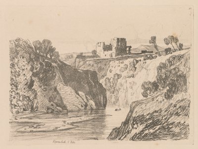 Liber Studiorum: Plate 27, Kilgarren Castle, N. Wales, 1838. av John Sell Cotman
