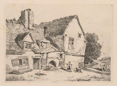 Liber Studiorum: Plate 38, View at Deptford av John Sell Cotman