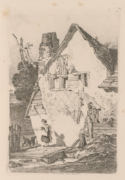 Liber Studiorum: Plate 40, Lakenham, nær Norwich, 1838 av John Sell Cotman