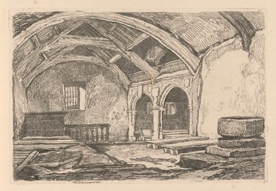 Liber Studiorum: Plate 42, Capel Carrig, Caernarvonshire, 1838 av John Sell Cotman
