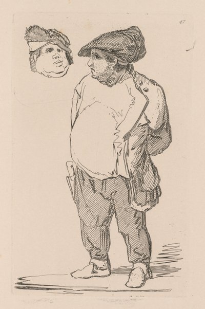 Studiebok: Plate 47, A Study, 1838 av John Sell Cotman