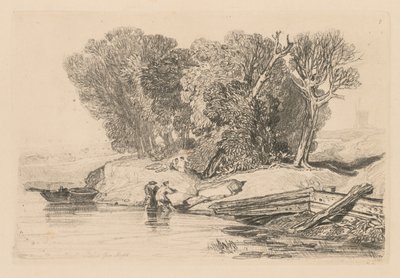 Liber Studiorum: Plate 7, Postwick Grove, Norfolk, 1838 av John Sell Cotman