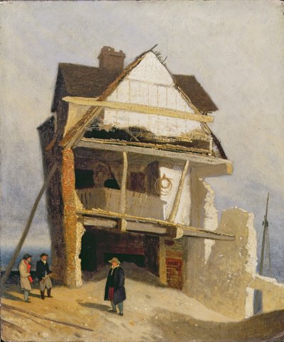 Ruined House, ca. 1807-10 (olje på kvernbrett montert på panel) av John Sell Cotman