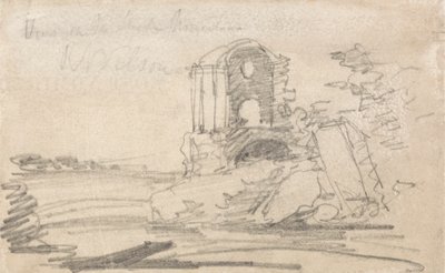 Ødelagt tempel etter Richard Wilson av John Sell Cotman
