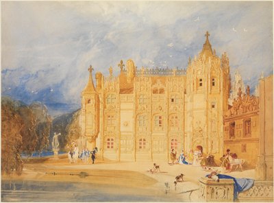 Abbedboligen, Saint-Ouen-klosteret, Rouen av John Sell Cotman