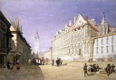 Hotel de Ville, Gent av John Sell Cotman