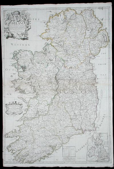 Kart over Irland av John Senex