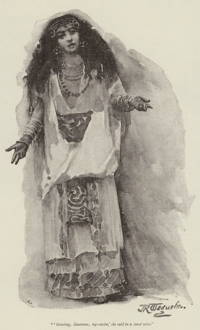 Montezumas datter, av H Rider Haggard av John Seymour Lucas