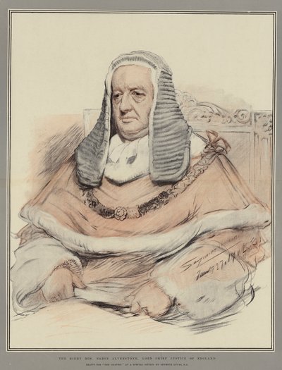 Høyre ærede baron Alverstone, Lord Chief Justice of England av John Seymour Lucas