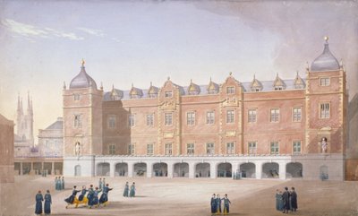 Christ's Hospital School, Newgate Street, City of London, 1831 av John Shaw
