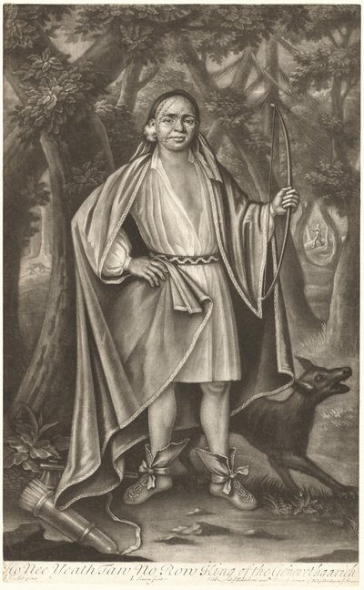 Ho Nee Yeath Taw No Row, King of the Generethgarick av John Simon after John Verelst