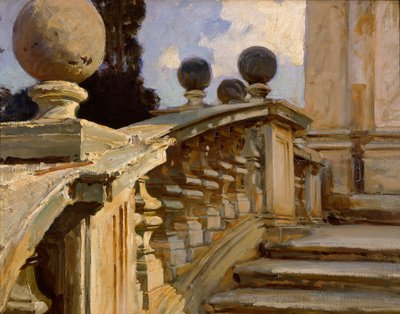 En balustrade, c1880-1920 av John Singer Sargent