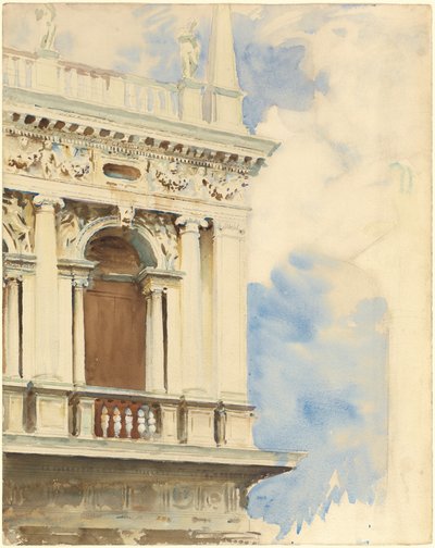 Et hjørne av biblioteket i Venezia av John Singer Sargent