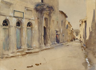 En gate i Spania, ca 1880-tallet av John Singer Sargent