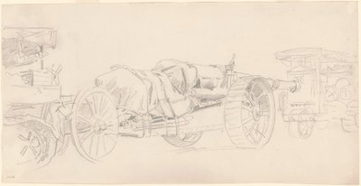 Cannon Trailers, Frankrike av John Singer Sargent