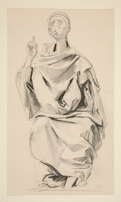 Drapert figur av John Singer Sargent