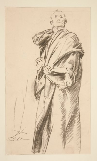 Drapert stående figur av John Singer Sargent