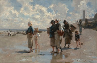 Fiske etter østers i Cancale av John Singer Sargent