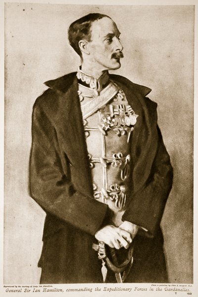 General Sir Ian Hamilton, kommanderte ekspedisjonsstyrkene i Dardanellene, 1914-19 av John Singer Sargent