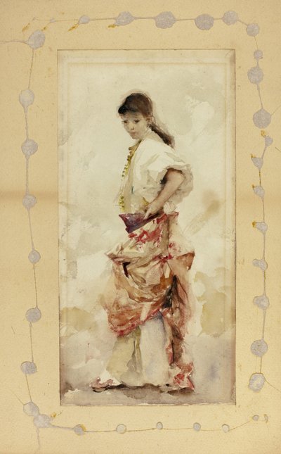 Jente i spansk kostyme, før 1880 av John Singer Sargent