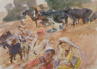 Geitegjeter (wc på papir) av John Singer Sargent