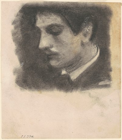 Head of a Man, 1875-1880. av John Singer Sargent