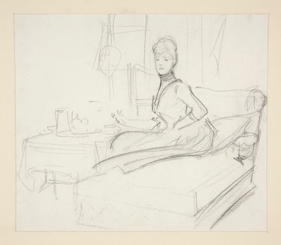 Dame ved tebordet av John Singer Sargent