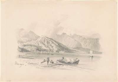 Lake Shore, Menaggio [recto], 1869. av John Singer Sargent