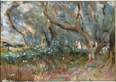Landskap, Korfu, 1909 av John Singer Sargent